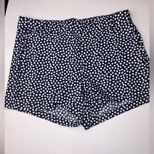SPANX Navy Painted Dot 4" Sun Protection Pull-on Sunshine Shorts Large